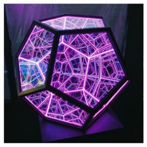 Infinite Dodecahedron Color Art Light