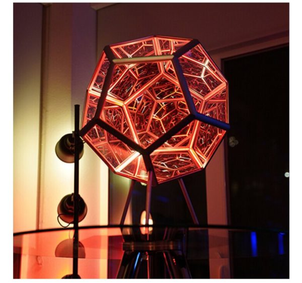 Infinite Dodecahedron Color Art Light