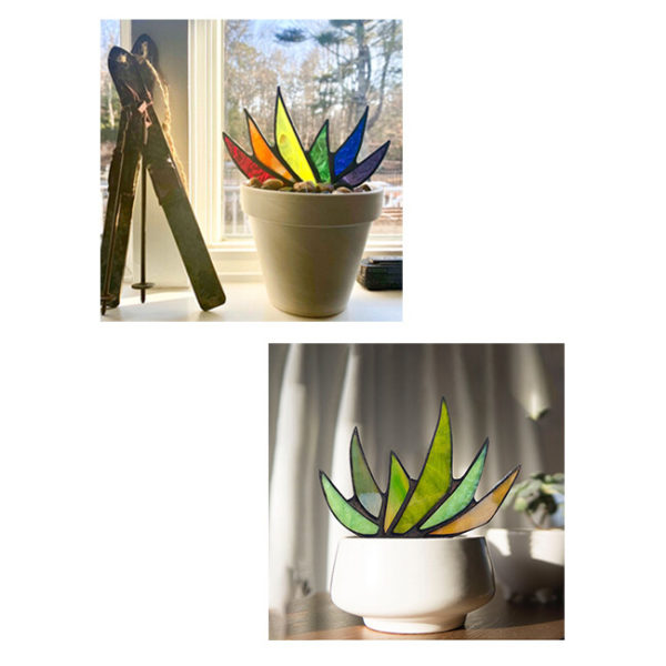 Suncatcher Stained Agave Plante-Buy More Save More