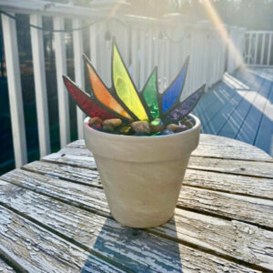 Suncatcher Stained Agave Plante-Buy More Save More