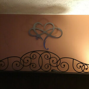 Infinity heart - Steel wall decor Metal Wall art