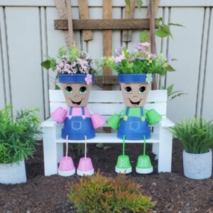 Country Kid People Planter