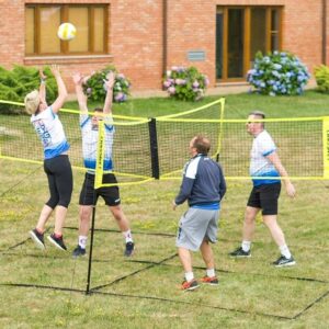 (🔥Summer Hot Sale - 50% OFF) Cross Volleyball Net, Set Up Within Minutes In Sand, Grass, Or Indoors