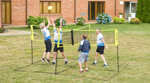 (🔥Summer Hot Sale - 50% OFF) Cross Volleyball Net, Set Up Within Minutes In Sand, Grass, Or Indoors