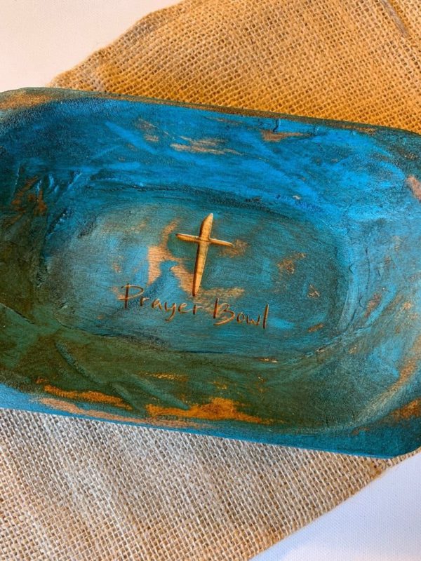 PRAYER BOWL DOUGH BOWL CROSS RELIGIOUS GIFTS