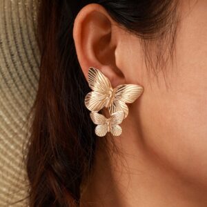 Style BUTTERFLY BOHEMIA CIRCLE HOLLOW BUTTERFLY WATER DROPLETS VINTAGE PEARL