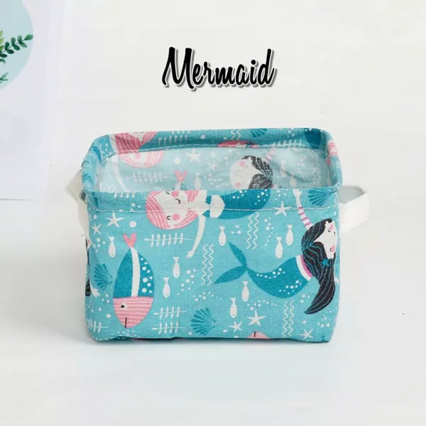 FOLDABLE CANVAS CARTOON STORAGE BOX 4 PCS/SET