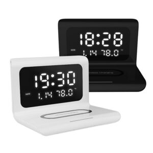 (💝Early Mother's Day Promotion 50% OFF) 2021 New Creative Wireless Phone Charging station with Digital Alarm Clock