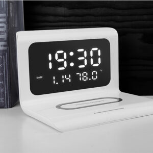 (💝Early Mother's Day Promotion 50% OFF) 2021 New Creative Wireless Phone Charging station with Digital Alarm Clock