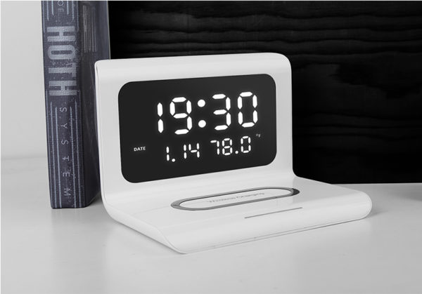 (💝Early Mother's Day Promotion 50% OFF) 2021 New Creative Wireless Phone Charging station with Digital Alarm Clock