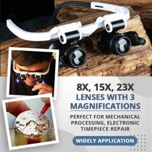 🎅New Year limited time offer🎄LED Glasses Magnifier 8x 15x 23x