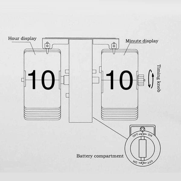 2021 NEW Automatic Page Turning Clock