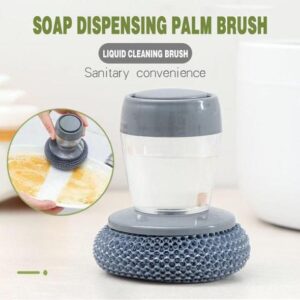 (Summer Sale - 50% OFF)Kitchen Soap Dispensing Palm Brush