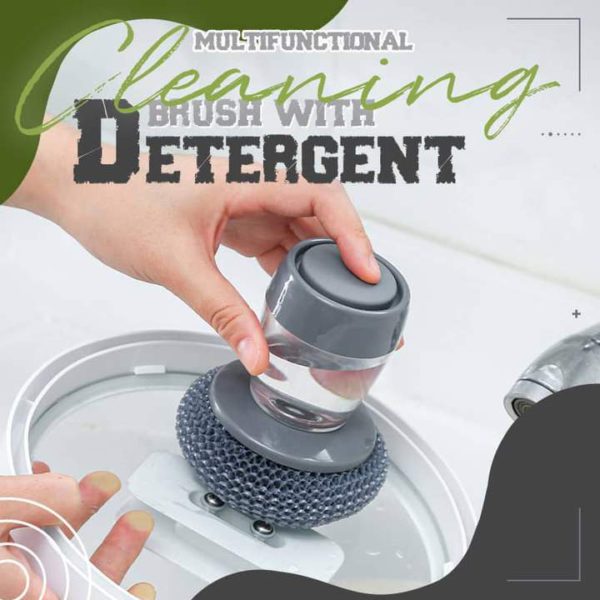 (Summer Sale - 50% OFF)Kitchen Soap Dispensing Palm Brush