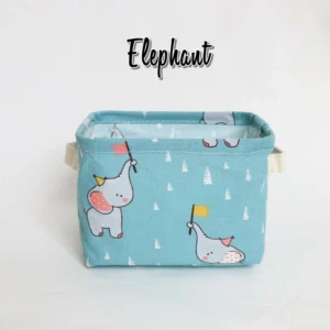 FOLDABLE CANVAS CARTOON STORAGE BOX 4 PCS/SET