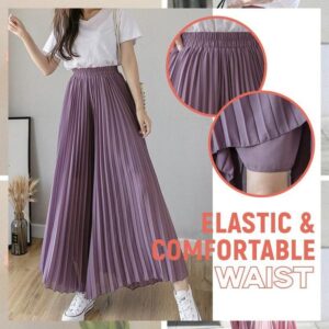 Stylish Pleated Skirt Pants