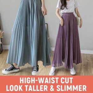 Stylish Pleated Skirt Pants