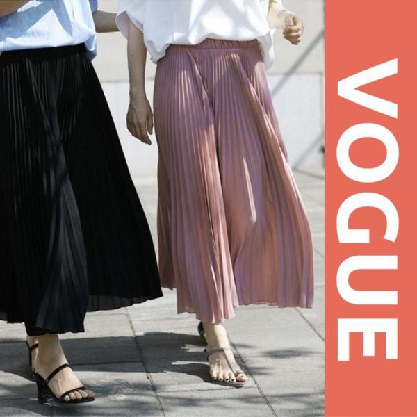 Stylish Pleated Skirt Pants