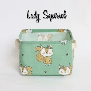 FOLDABLE CANVAS CARTOON STORAGE BOX 4 PCS/SET