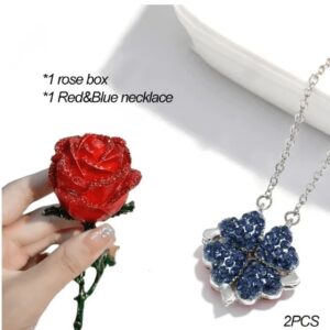 (Mother's Day Pre-Sale- 50% OFF) 2-In-1 Necklace & Rose Box-Buy 2 Get Extra 10%OFF