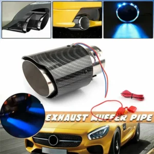 Car Carbon Fiber Fire-Breathing Tail Throat