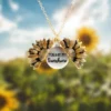 "You Are My Sunshine" Sunflower Necklace