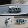 Summer Hot Sale 50% OFF - Demon Eye Owl Ring Adjustable