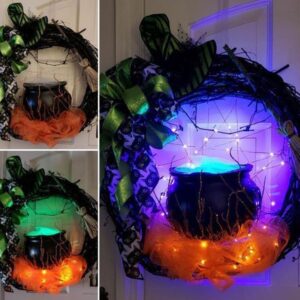 💥Halloween Sale - 50%OFF NOW💥🎃LED Halloween Wreath🎃