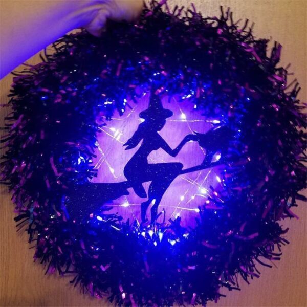 💥Halloween Sale - 50%OFF NOW💥🎃LED Halloween Wreath🎃