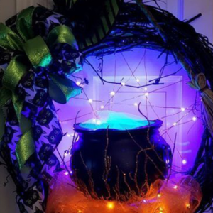 💥Halloween Sale - 50%OFF NOW💥🎃LED Halloween Wreath🎃