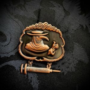 Badge Of Honor Plague Doctor Vaccine Enamel Pin