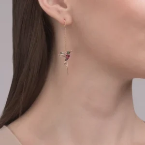 Early Christmas Hot Sale 50% OFF - Ladies Elegant Hummingbird Rhinestone Stud Earrings(Buy 2 get 10% OFF NOW)