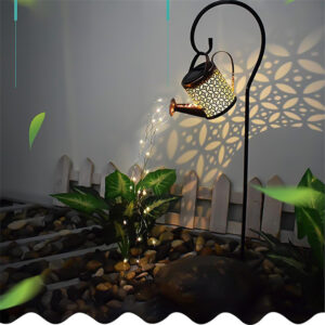 Solar Waterfall Lights Outdoor Garden Decor Yard Romantic Atmosphere