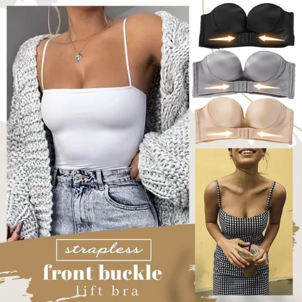 Invisible strapless non-slip sexy no steel ring tube top🎉