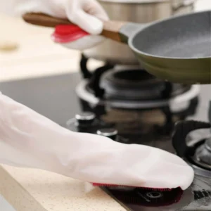 (🔥HOT SALE NOW-48% OFF)Silicone Dish Washing Gloves (🔥Buy 2 Get 2 Free)