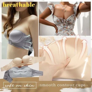 Invisible strapless non-slip sexy no steel ring tube top🎉