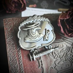 Badge Of Honor Plague Doctor Vaccine Enamel Pin