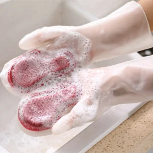 (🔥HOT SALE NOW-48% OFF)Silicone Dish Washing Gloves (🔥Buy 2 Get 2 Free)