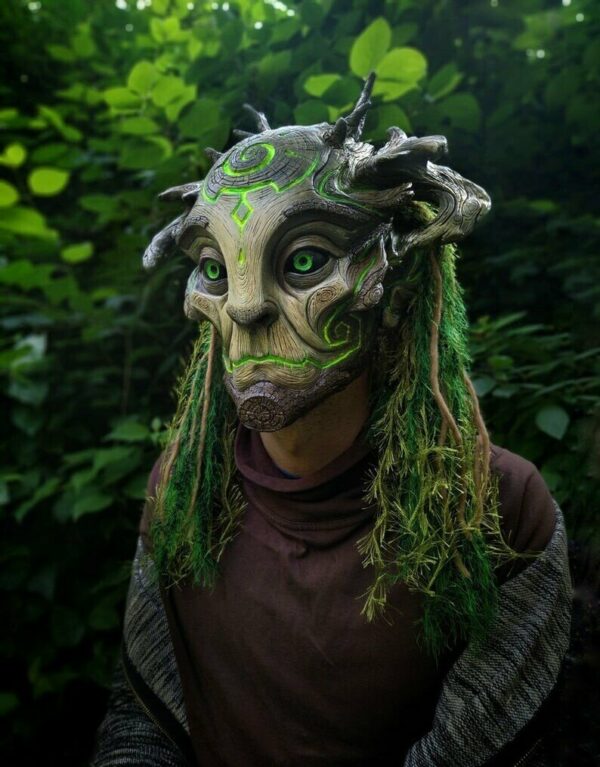 Green Man Forest Spirit Mask Costume Accessories Masks.