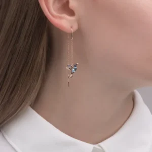 Early Christmas Hot Sale 50% OFF - Ladies Elegant Hummingbird Rhinestone Stud Earrings(Buy 2 get 10% OFF NOW)