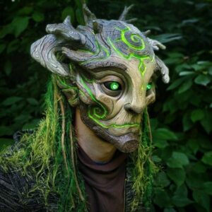 Green Man Forest Spirit Mask Costume Accessories Masks.