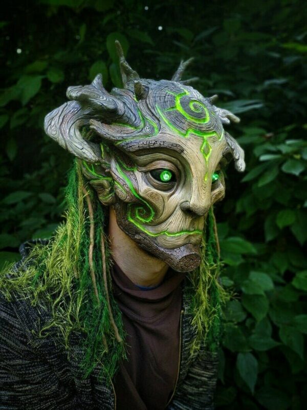 Green Man Forest Spirit Mask Costume Accessories Masks.