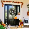 Autumn sale🎃White Pumpkins Ranunculus Wreath (50% discount)