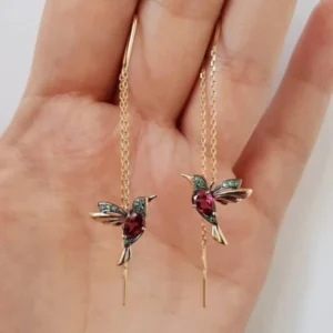 Early Christmas Hot Sale 50% OFF - Ladies Elegant Hummingbird Rhinestone Stud Earrings(Buy 2 get 10% OFF NOW)