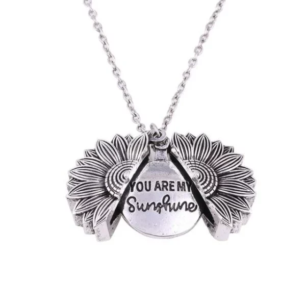 "You Are My Sunshine" Sunflower Necklace