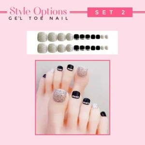 Easy Press On Gel Toe Nail+