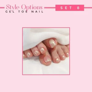 Easy Press On Gel Toe Nail+