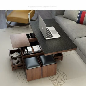 【 Special Offers During COVID-19】Minimalist Rectangle Coffee Table Liftable