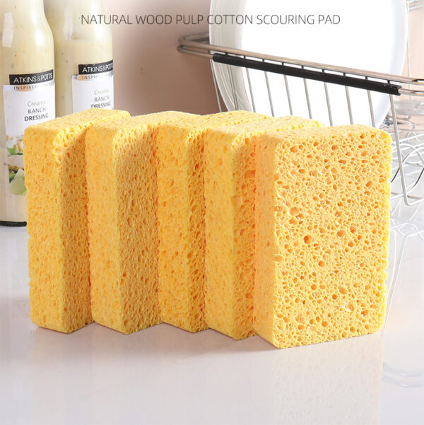 （Swell with water）Biodegradable wood pulp sponge