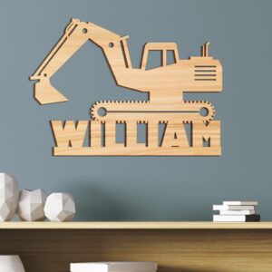 Children's room-wooden comic decoration